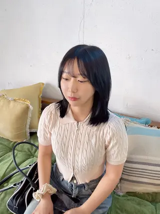 カラー 廣元 早紀のヘアスタイル