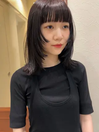 ミディアム カラー rena ✶伏見/パーマのヘアスタイル