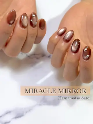 ネイル ミラクルミラー 町野のネイルデザイン