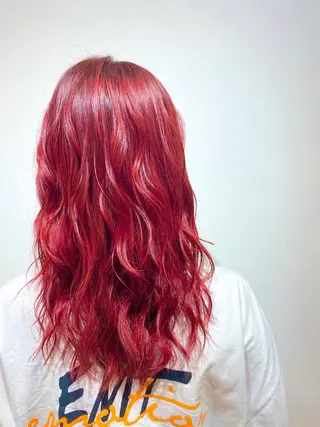 セミロング カラー ヘアアレンジ Design Color🐰アユミのヘアスタイル