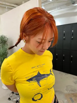 ミディアム 加藤好/カットモデル /暖色カラー🍒🧡のヘアスタイル