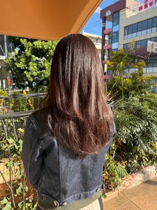 ロング カラー 沢登 穂乃香のヘアスタイル