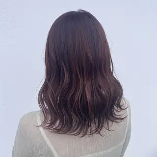 セミロング カラー 韓国ヘア特化 💟 ララア 💟のヘアスタイル