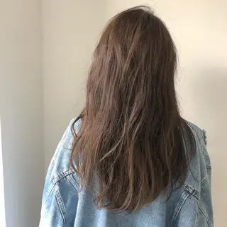 ロング カラー wカラー 指名No1かけるのヘアスタイル