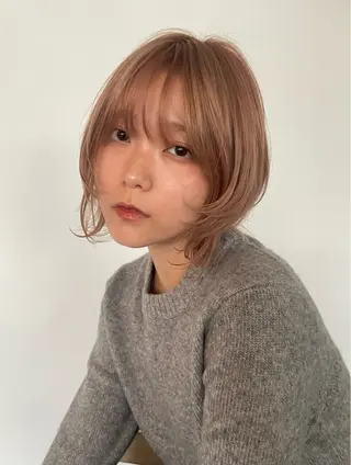 ショート カラー ボブ／パーマ指名 No. 1🍃れんとのヘアスタイル