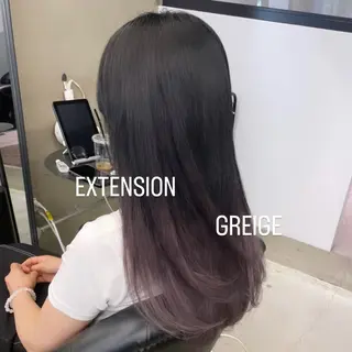 ロング カラー エクステ🩵ブリーチ 韓国ヘア🩵KAEのヘアスタイル