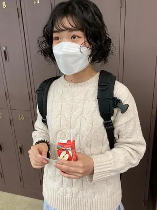 ミディアム カラー パーマ 小木曽智美 /ボブ/ショートのヘアスタイル