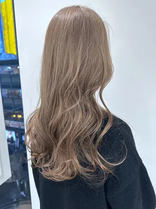 ロング カラー ベージュ/レイヤー カット🤍Rieのヘアスタイル