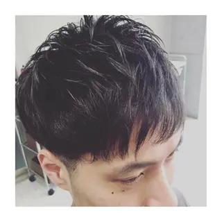 ショート メンズ 大栗 佑也  髪質改善のヘアスタイル