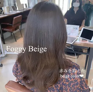 ロング カラー 韓国ヘア♡ 顔まわりカットayaのヘアスタイル