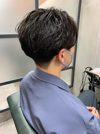 ショート パーマ メンズ 【S.BROOM】 店長　西川徹のヘアスタイル