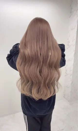 ロング カラー CHAiL.Yuzu 艶カラー韓国エクステのヘアスタイル