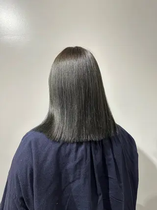 ミディアム 酸性ストレート/艶髪 /縮毛/sara❄️のヘアスタイル