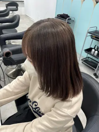 ミディアム カラー みう/仙台/暖色/ 艶髪/顔周りカット/のヘアスタイル
