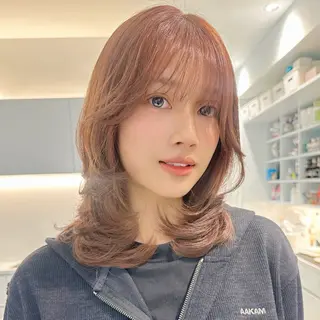 ミディアム カラー 上品モテハイトーン chiakiのヘアスタイル