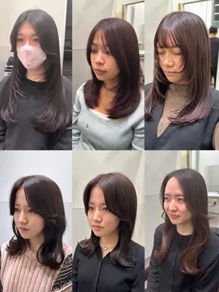 ミディアム カラー ヘアアレンジ 海外レイヤー鯉渕 【海外風メンズも◎】のヘアスタイル