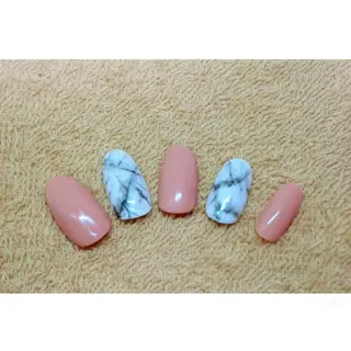 ネイル 痛ネイル/ワンホン/ フィルイン/長さだしのネイルデザイン