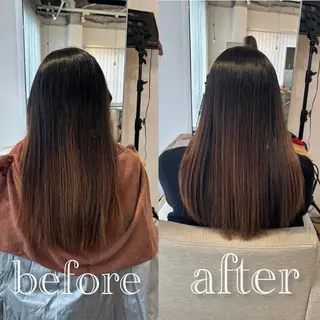 セミロング BELO 愛未のヘアスタイル