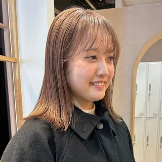 ミディアム カラー このか/似合わせ/ 透明感/ダブルカラーのヘアスタイル