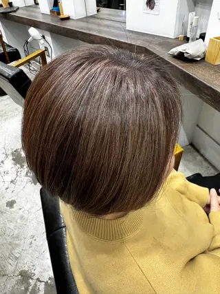 ショート カラー オオミネ タクミのヘアスタイル