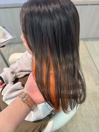 セミロング ブリーチ/髪質改善 NYNY大久保のヘアスタイル