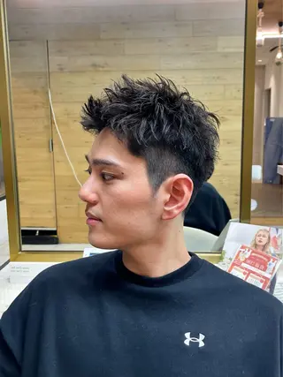 ショート パーマ 【再現性120%】 🔥龍也リュウヤ🔥のヘアスタイル