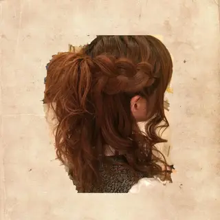 セミロング ヘアアレンジ Hair set RUUNAのヘアスタイル