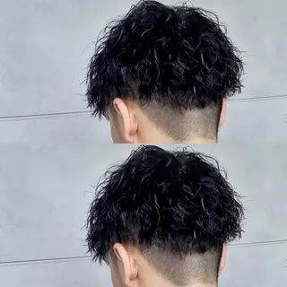 ショート パーマ メンズ メンズヘア特化 崎田 成人のヘアスタイル