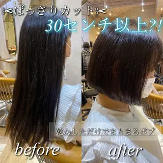 ショート Puamelia 名古屋所属・韓国風ヘア✻透明感 カラー✻yukaのヘアスタイル