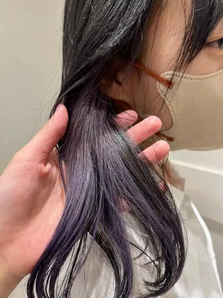 セミロング 🫧ハイトーン個性髪 🫧マヤのヘアスタイル