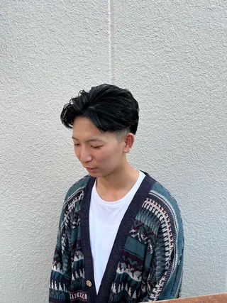 ミディアム メンズ 坂井 竜也のヘアスタイル