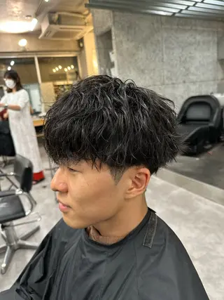 パーマ メンズ 【メンズパーマ】比嘉 啓人のヘアスタイル