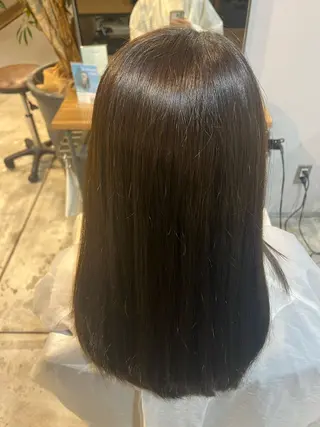 ロング ☀️マナカ/縮毛矯正 カラー/表参道のヘアスタイル