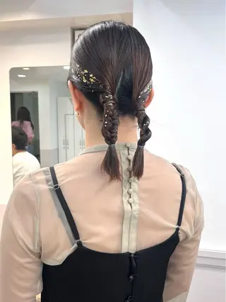 ヘアアレンジ マミ☁️ヘアセット /お呼ばれヘア/銀座のヘアスタイル