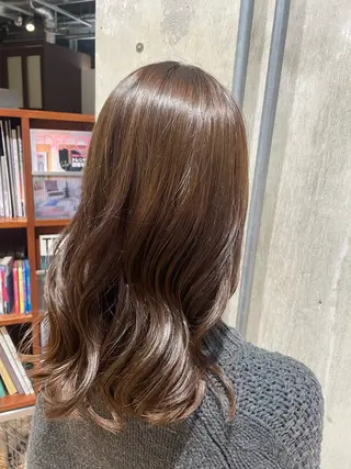 セミロング カラー coo hair所属・たけみ りさのヘアスタイル