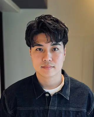 ショート パーマ メンズ スパイキーショート 大人パーマ 丸山のヘアスタイル