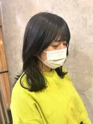 ミディアム ボブレイヤー/ ブリーチ/miyuuのヘアスタイル