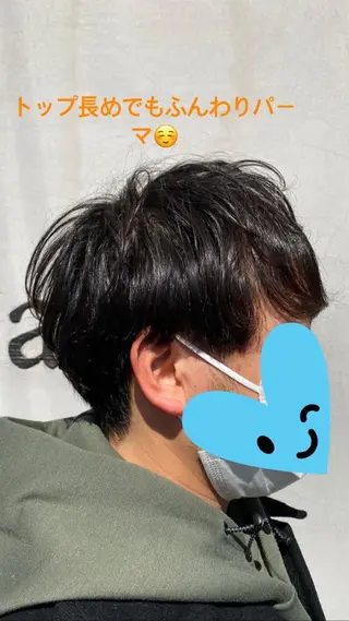 ショート パーマ メンズ シムラ カイゲンのヘアスタイル