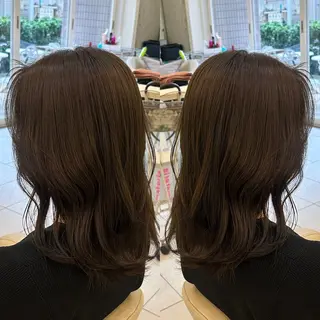 ミディアム MODEK's アヤナのヘアスタイル