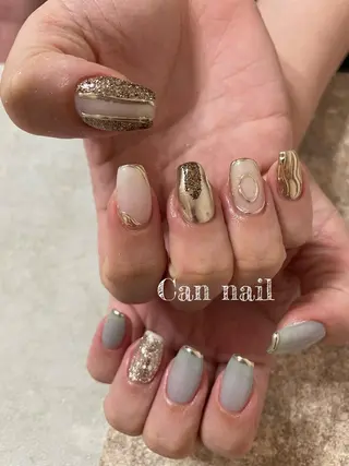 ミディアム ネイル Parfum パルファンのネイルデザイン