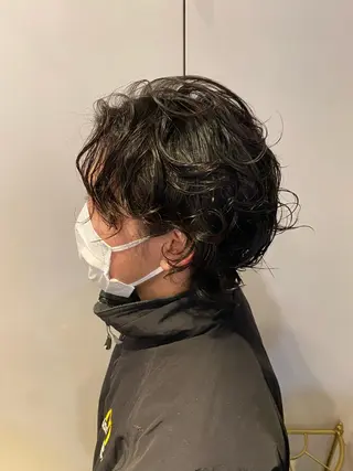 パーマ メンズ シャドウパーマ/ 波巻パーマYu-Kiのヘアスタイル