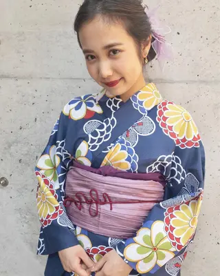 セミロング ヘアアレンジ moana surfriderのヘアスタイル