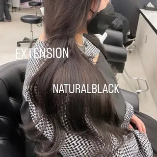 ロング カラー エクステ🩵ブリーチ 韓国ヘア🩵KAEのヘアスタイル