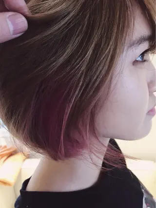 ショート カラー ヘアアレンジ ✨ハイクオリティ✨ 山本香也のヘアスタイル