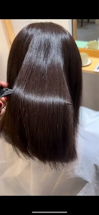 ミディアム カラー 長濱 奏のヘアスタイル