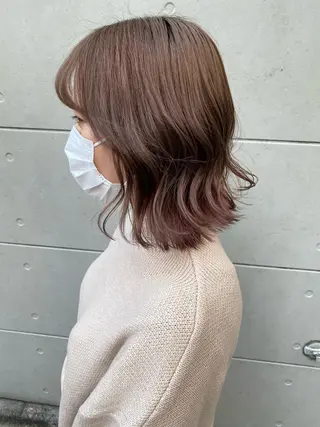 ミディアム カラー イチカワ ミオ/ minim hairのヘアスタイル