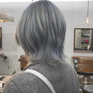 ミディアム カラー メンズ ✂︎ウルフ・ショート ✂︎MIKUNIのヘアスタイル