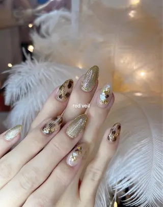 セミロング ネイル 長さ出し専門 nynaのネイルデザイン