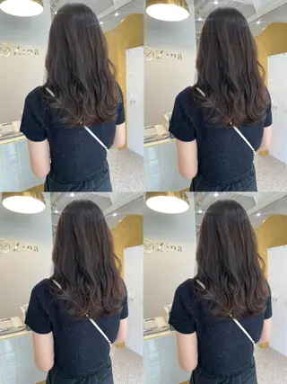 セミロング カラー Zina‎ 🤍 AYAのヘアスタイル