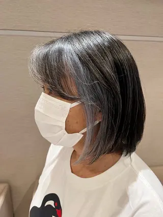 ミディアム カラー dogstar小林諒 レイヤー/パーマのヘアスタイル